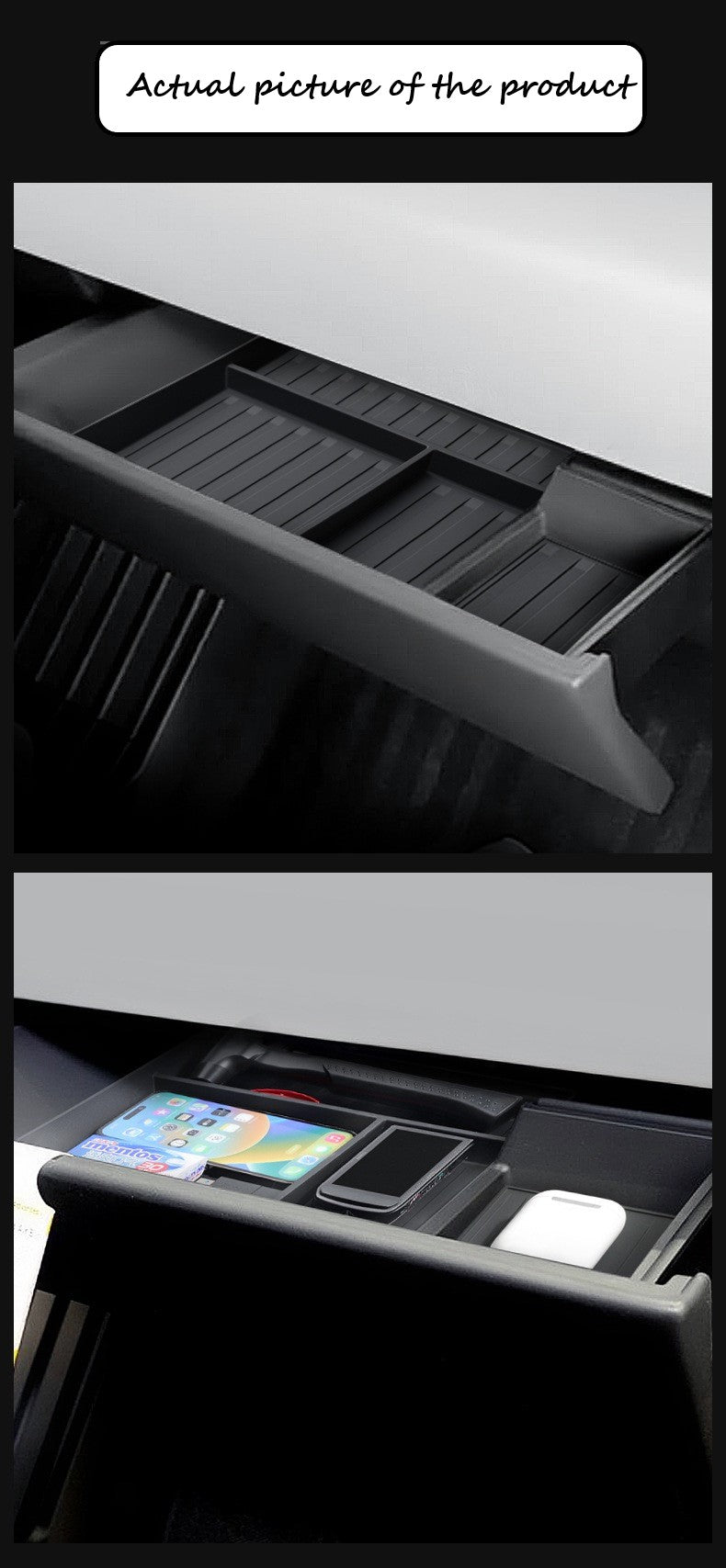 Cybertruck—Glove Compartment Drawer Storage Box